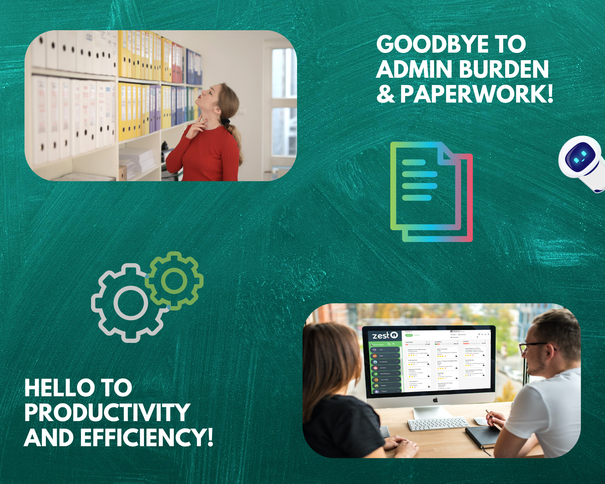 Reduce Paperwork Admin and Errors with ZEST Cloudsuite Reduce Paperwork Admin and Errors with ZEST Cloudsuite