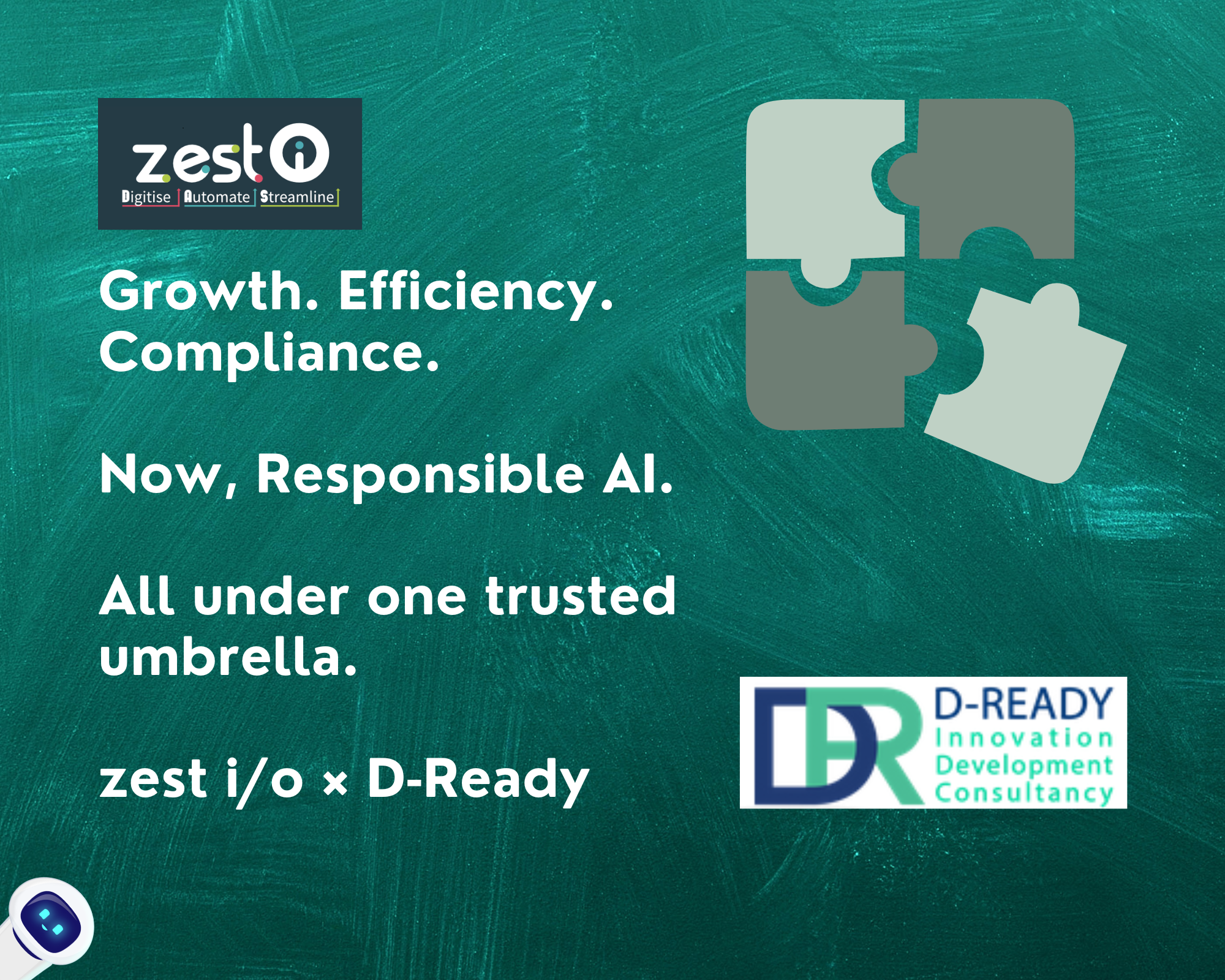 zest i/o and D‑Ready partnership announcement – integrated consultancy and digital solutions for growth, efficiency, compliance, and responsible AI